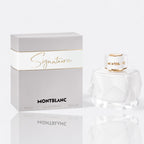 Montblanc Signature Eau de Parfum for women – clementine magnolia vanilla white musk elegant creamy fragrance bottle