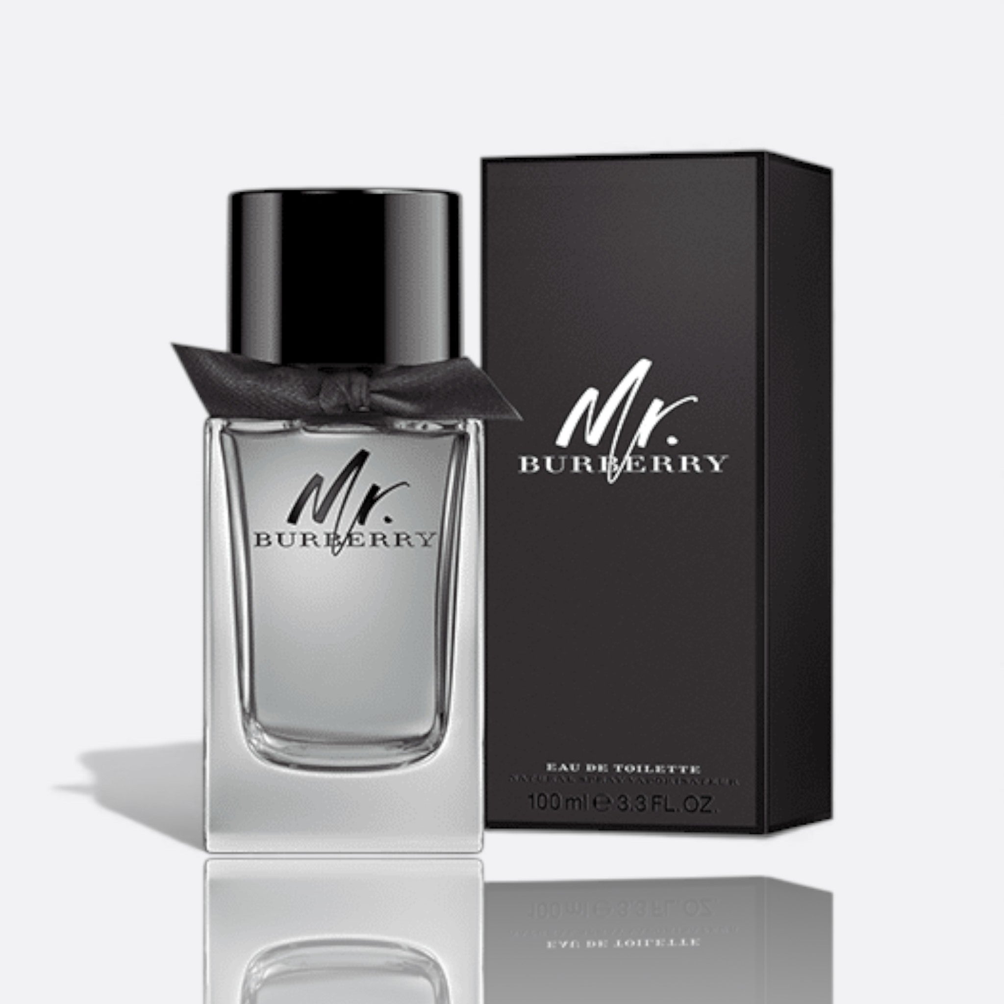 Mr. Burberry Eau de Toilette bottle – elegant men’s fragrance with fresh citrus and woody notes