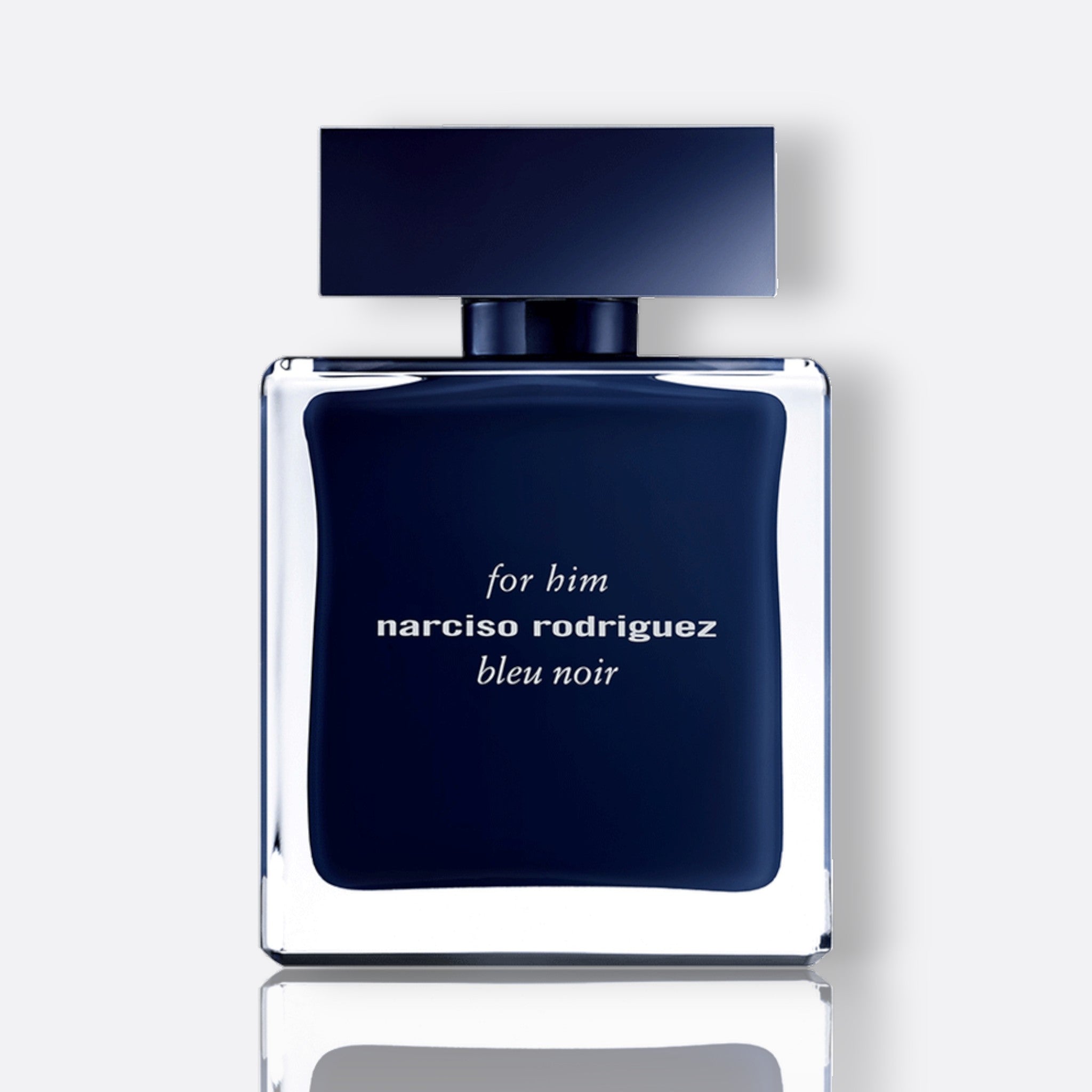 Narciso Rodriguez For Him Bleu Noir Eau de Toilette for men – woody musky spicy clean masculine fragrance bottle