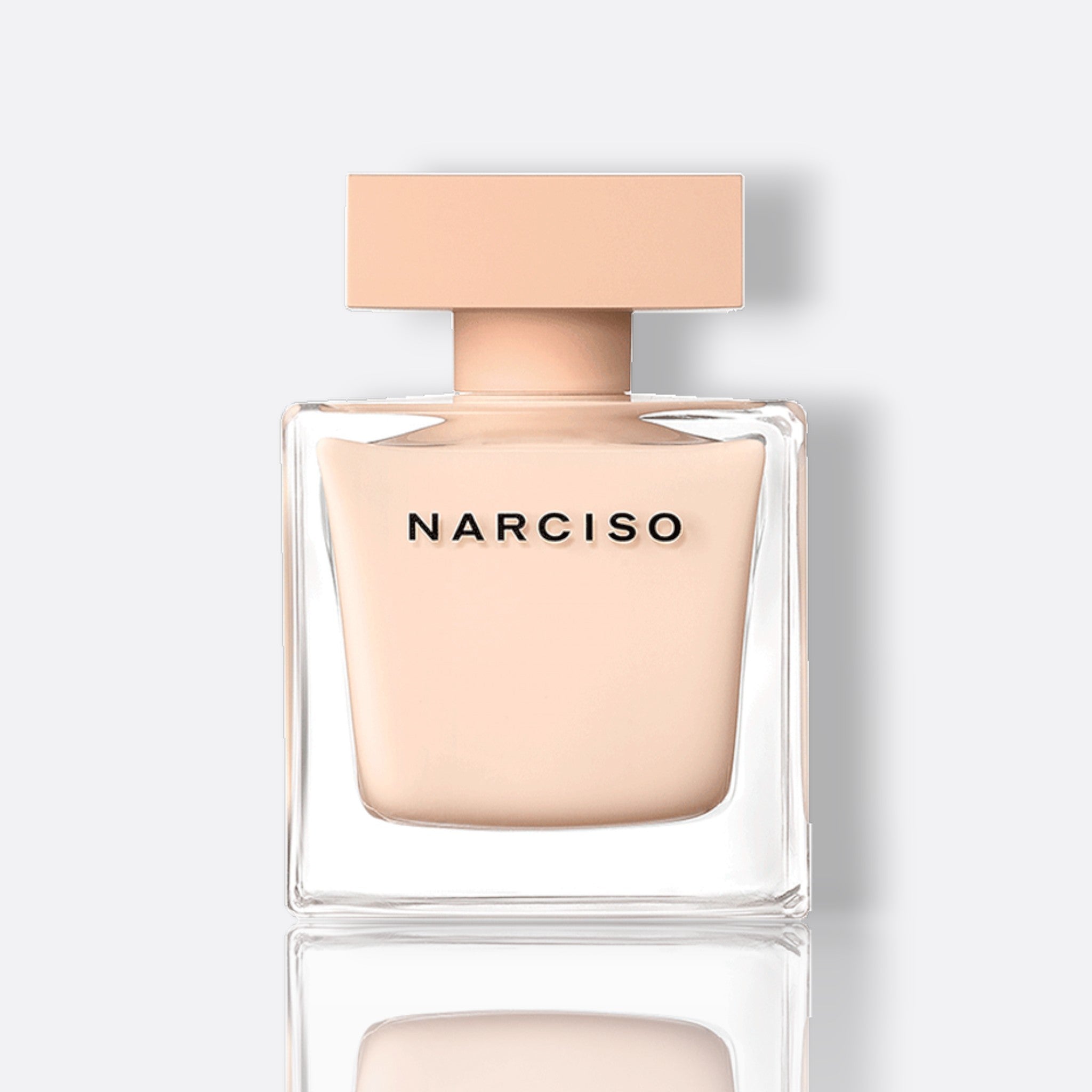 Narciso Eau de Parfum Poudrée for women – rose jasmine musk powdery soft elegant feminine fragrance bottle