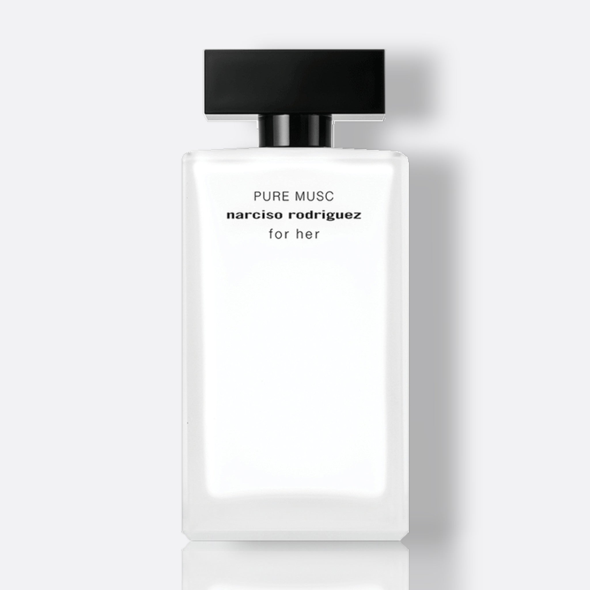 Narciso Rodriguez For Her Pure Musc Eau de Parfum for women – pure musk white florals cashmeran clean modern feminine fragrance bottle