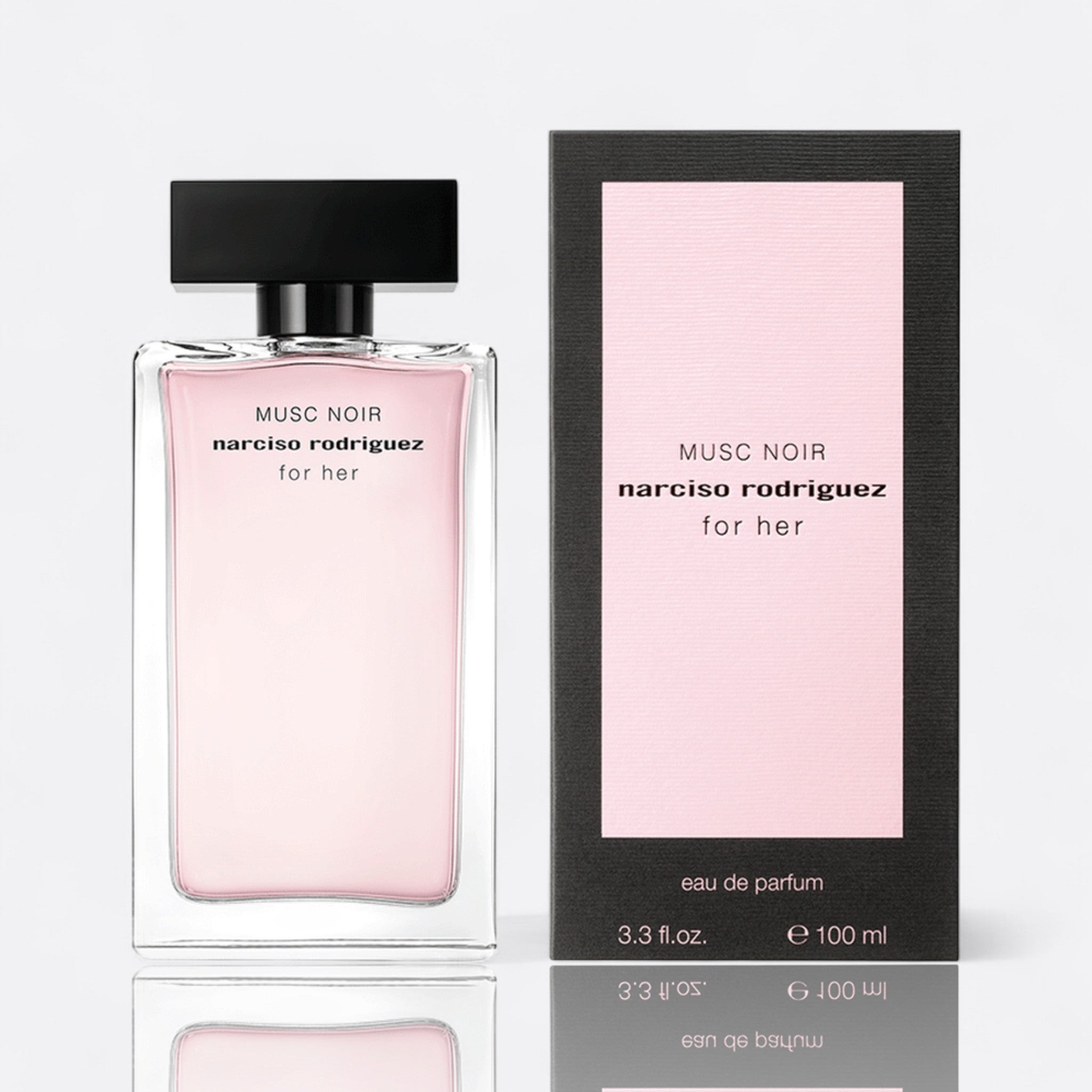 Narciso Rodriguez For Her Musc Noir Eau de Parfum for women – plum heliotrope musk suede sensual mysterious feminine fragrance bottle