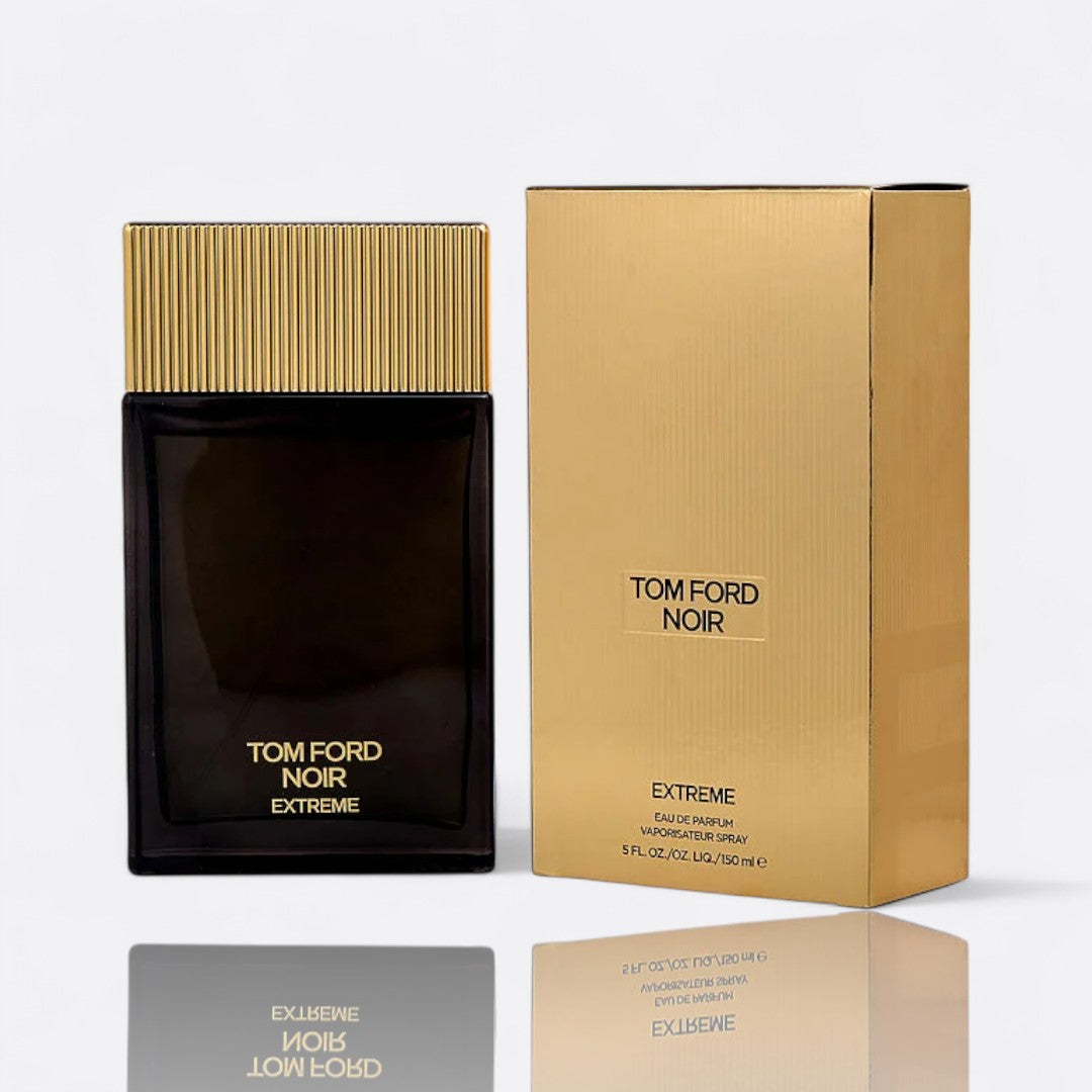 Noir Extreme Eau de Parfum for men – cardamom kulfi amber sandalwood warm spicy fragrance bottle
