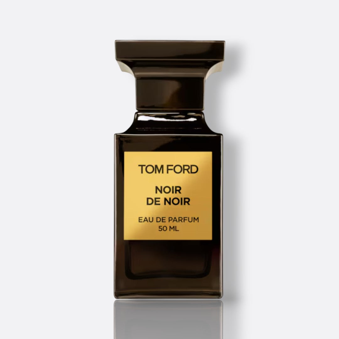Noir de Noir Eau de Parfum – saffron black rose truffle vanilla oud wood unisex fragrance bottle
