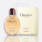 Calvin Klein Obsession for Men – amber cinnamon musk intense masculine fragrance bottle