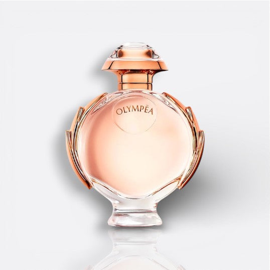 Bottle of Olympéa by Paco Rabanne – floral‑amber women’s perfume with mandarin and jasmine notes
