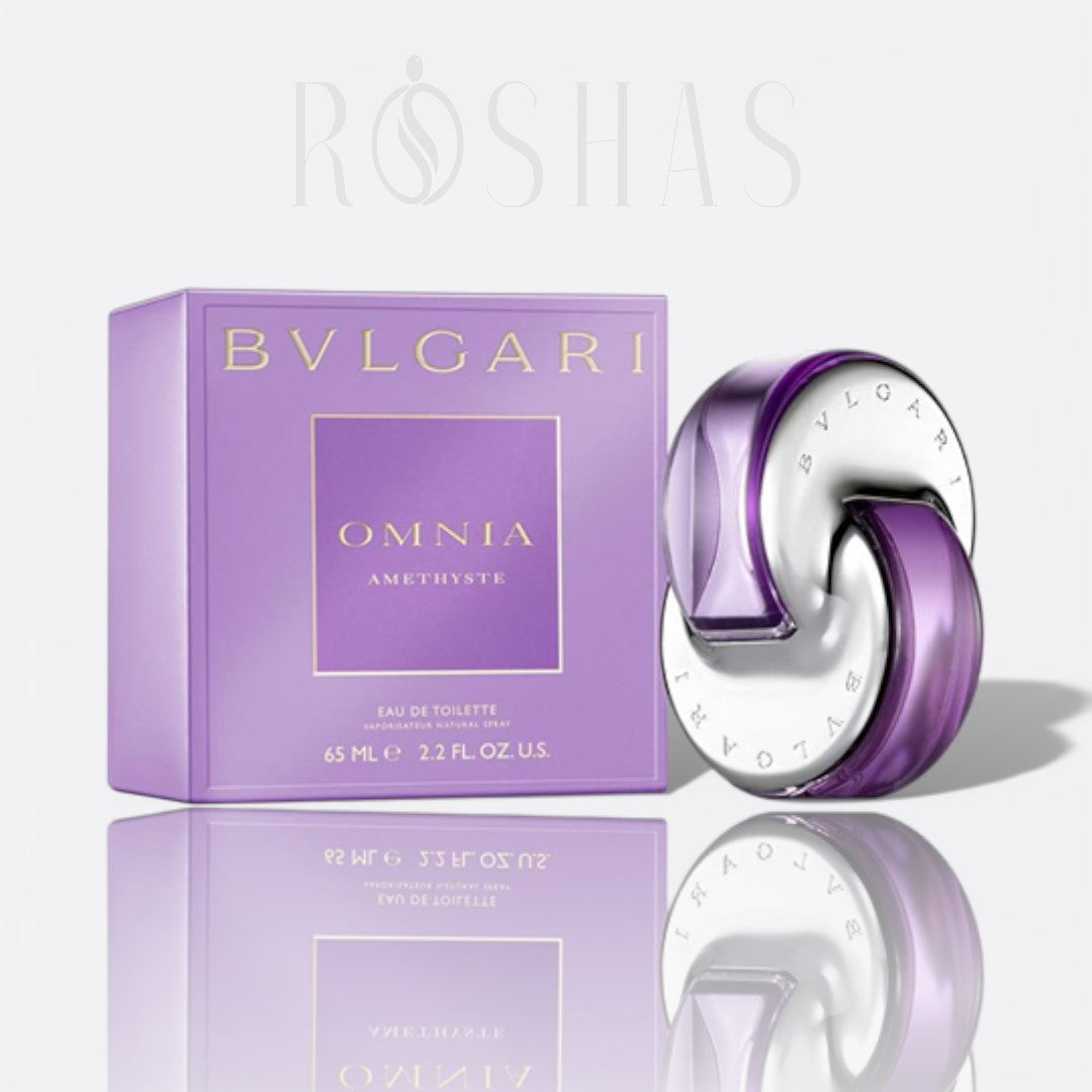Omnia Amethyste Eau de Parfum by BVLGARI fragrance bottle - a delicate and floral women's perfume.
