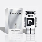 Bottle of Phantom by Paco Rabanne – men’s perfume with lemon, lavender, and vanilla notes
