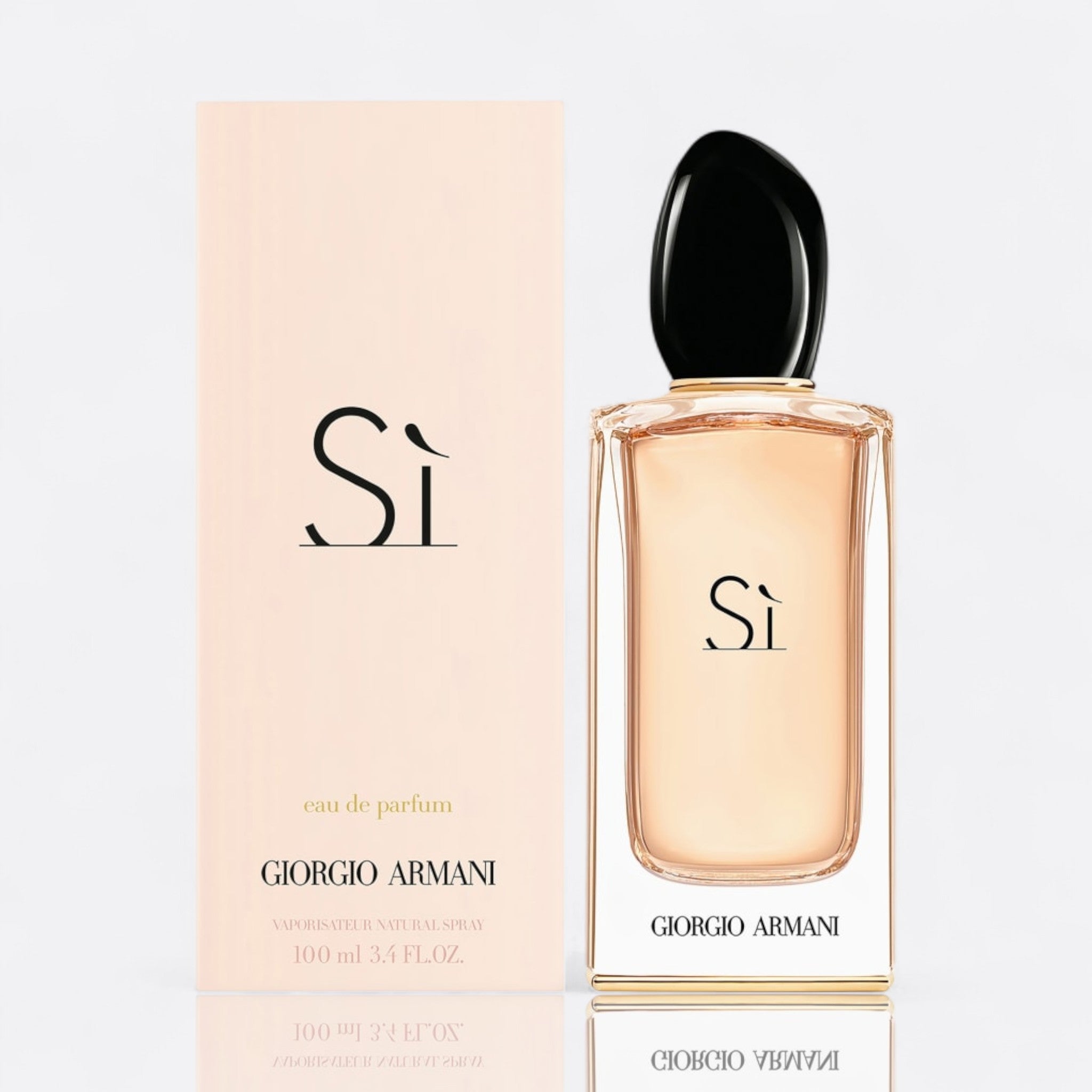 Giorgio Armani Sì Eau de Parfum for women – blackcurrant rose patchouli elegant feminine fragrance bottle
