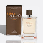 Terre d'Hermès Eau Intense Vétiver Eau de Parfum bottle - a bold and earthy men's fragrance.

