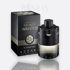 Azzaro The Most Wanted Eau de Toilette Intense for men black and silver barrel fragrance bottle