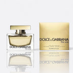 Dolce & Gabbana The One Eau de Parfum for women – peach lily vanilla warm elegant feminine fragrance bottle
