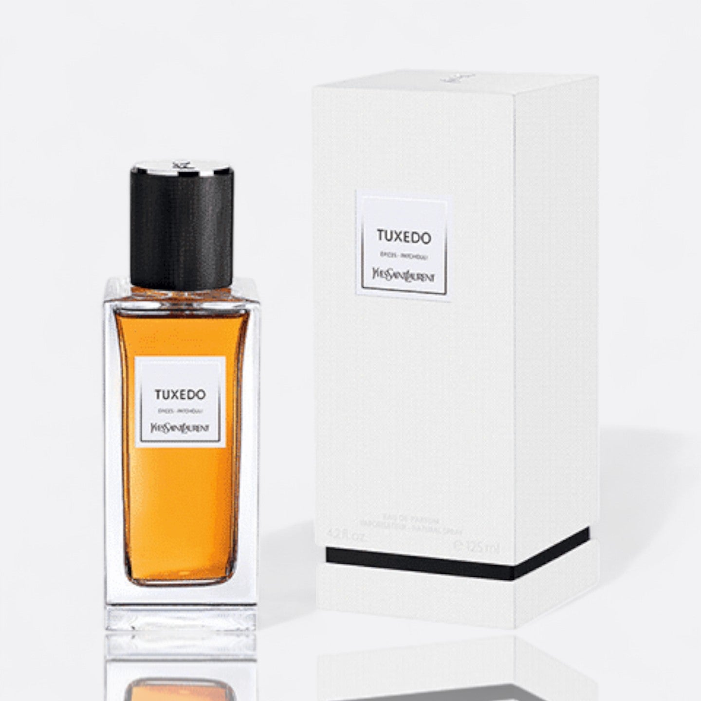 Yves Saint Laurent Tuxedo Eau de Parfum – violet leaf rose patchouli bourbon vanilla dark elegant unisex fragrance bottle