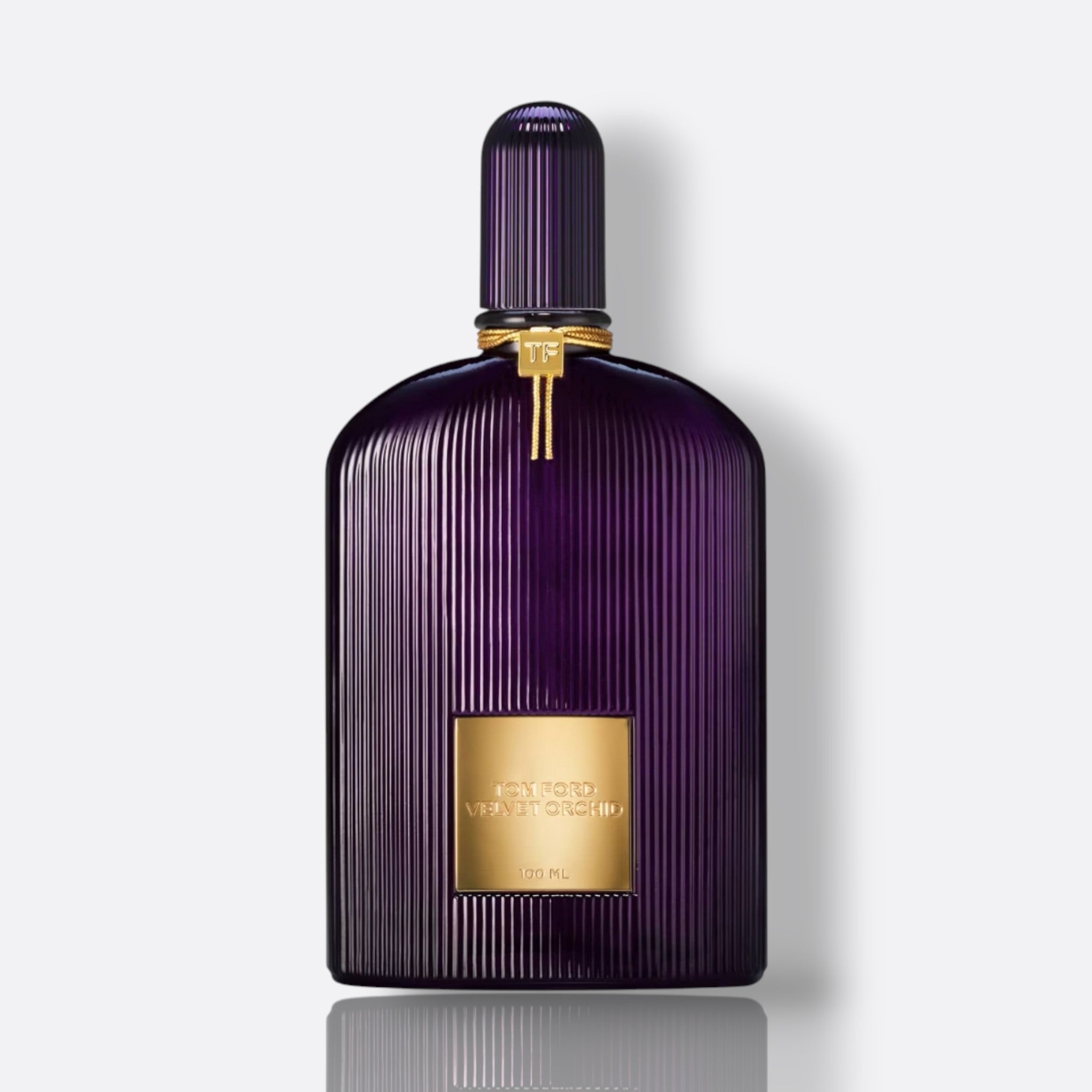 Velvet Orchid Eau de Parfum for women – black orchid honey rum floral sensual fragrance bottle
