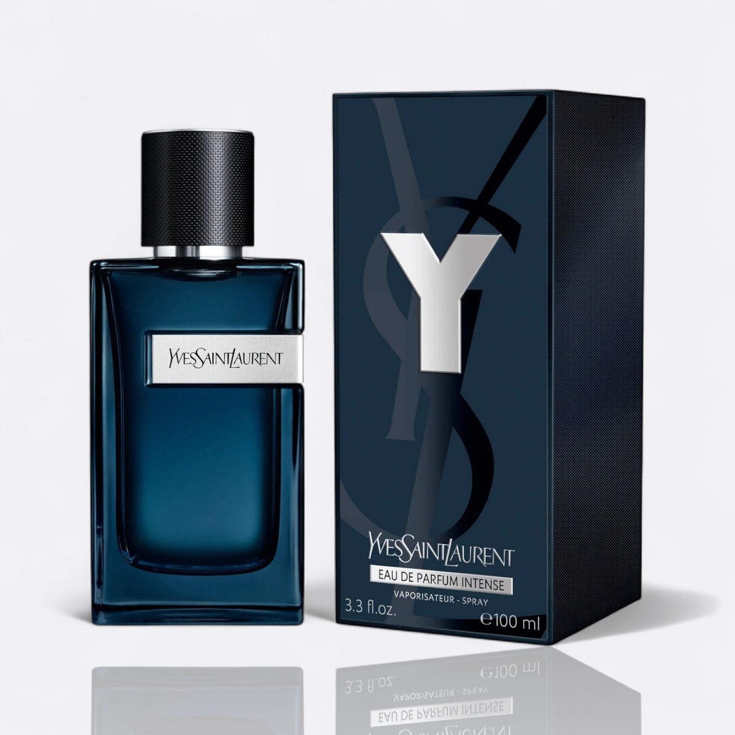 Yves Saint Laurent Y Eau de Parfum Intense for men – bergamot ginger sage amber cedarwood bold modern fragrance bottle