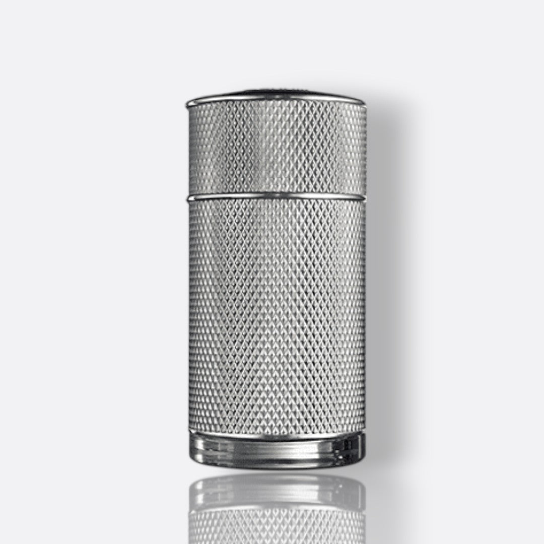 Dunhill Icon Silver fragrance bottle - a fresh and sophisticated men's perfume.
