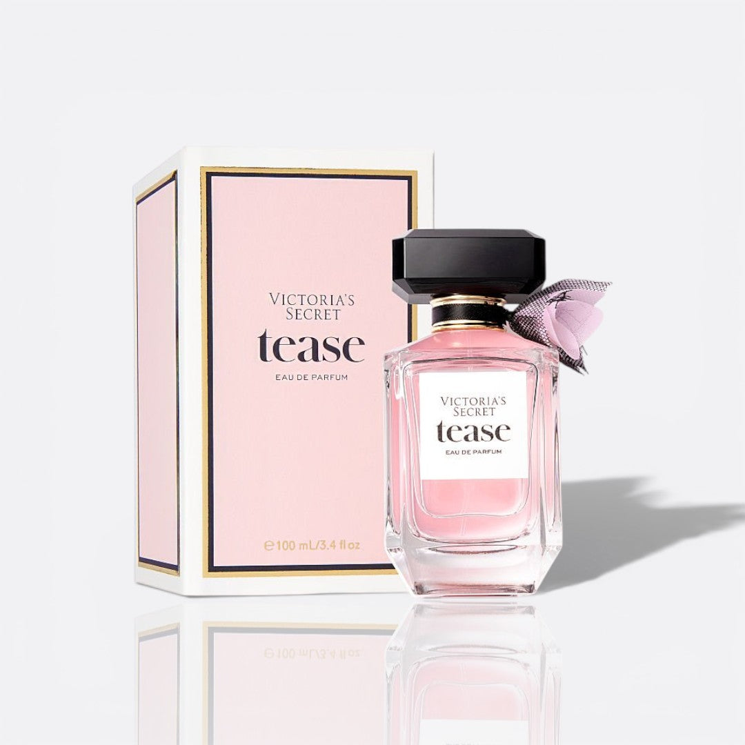 Victoria's Secret Tease fragrance bottle - a playful and seductive women's perfume.
